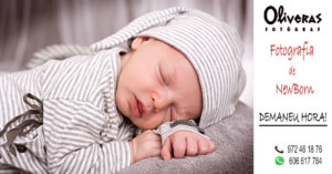 Un nadó en una fotografia adormit i amb una expresió tranquila